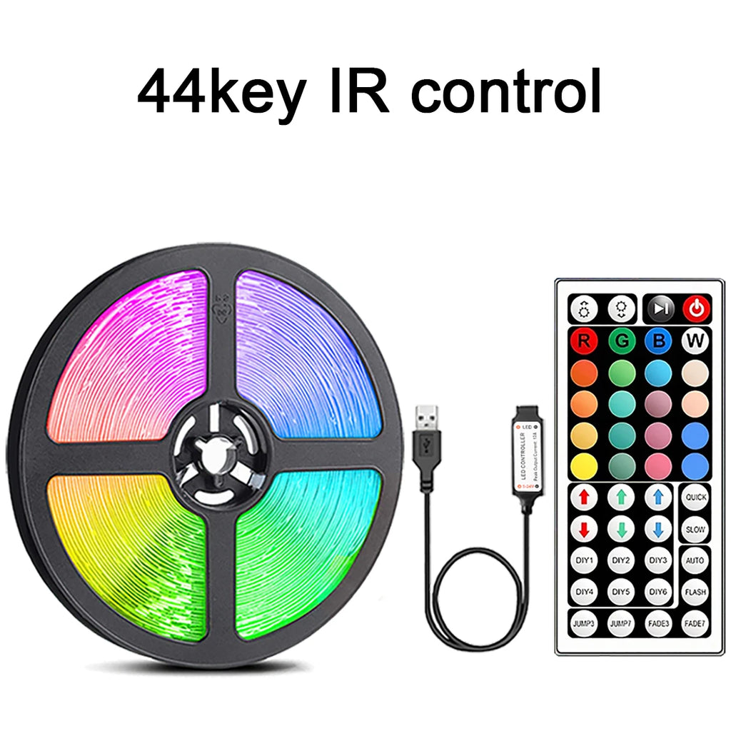 LED RGB Lichtstreifen mit Fernbediung -1m 5m bis 10m Zimmer und Deko